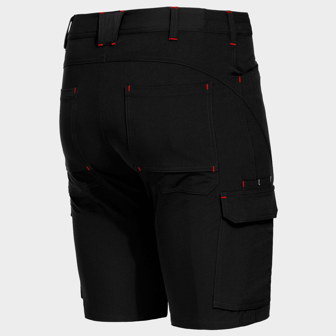 Работен къс панталон VIGOR BLACK/RED