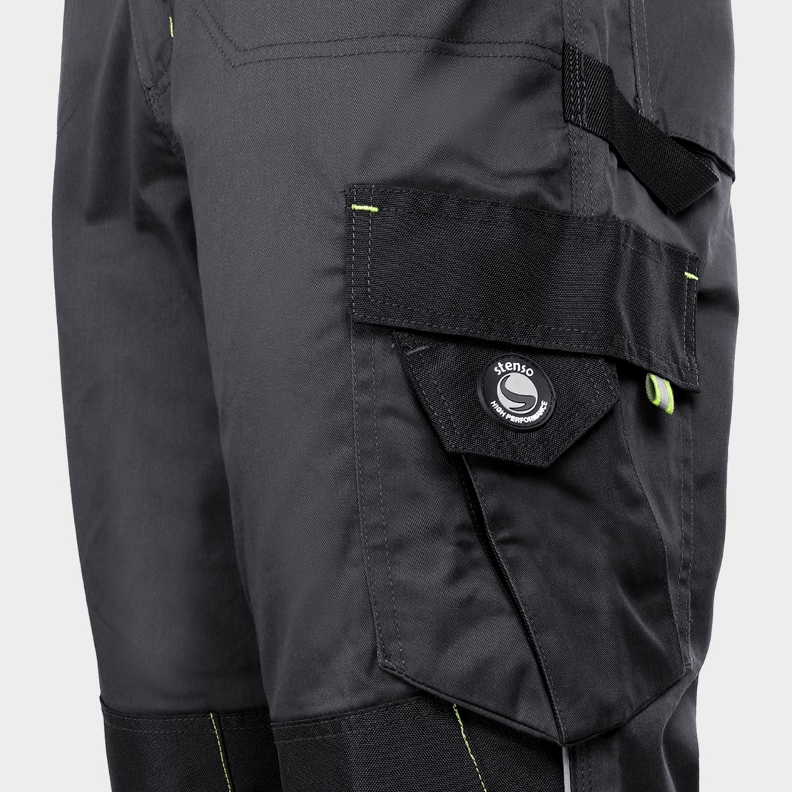PRISMA SPANDEX GREY/BLACK Работен полугащеризон