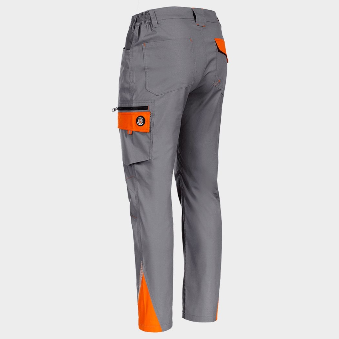 Работен панталон PRISMA LIGHT STRETCH GREY/ORANGE