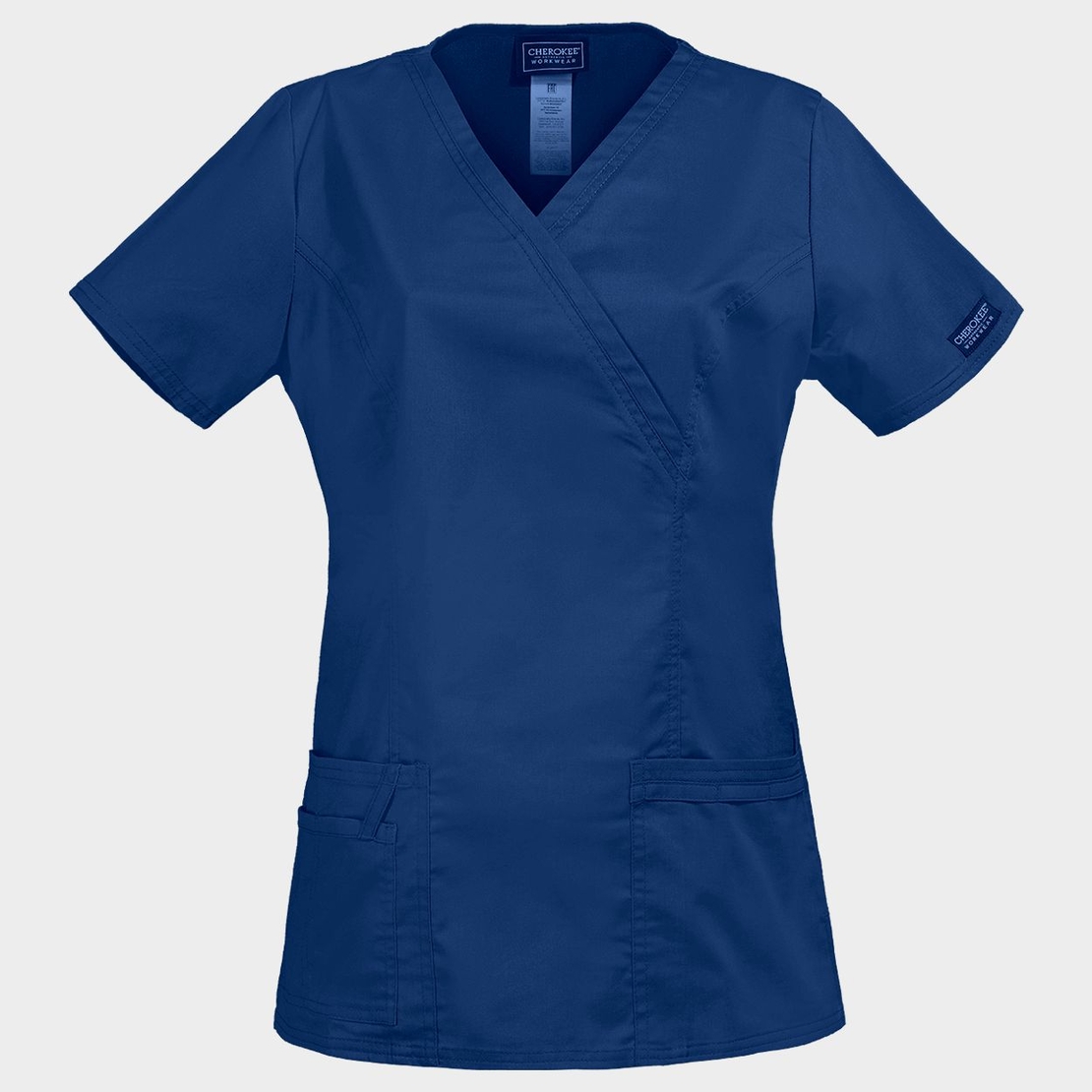 Дамска медицинска туника CHEROKEE WRAP DARK BLUE WWE4728