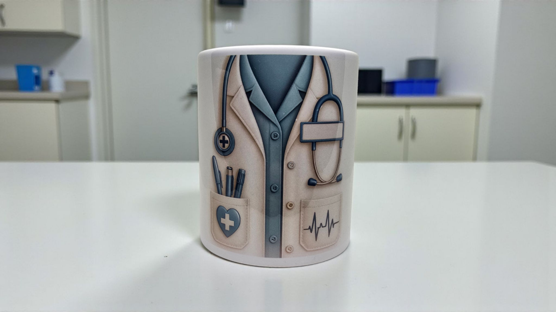 Чаша - Лекар с възможност добавяне на име