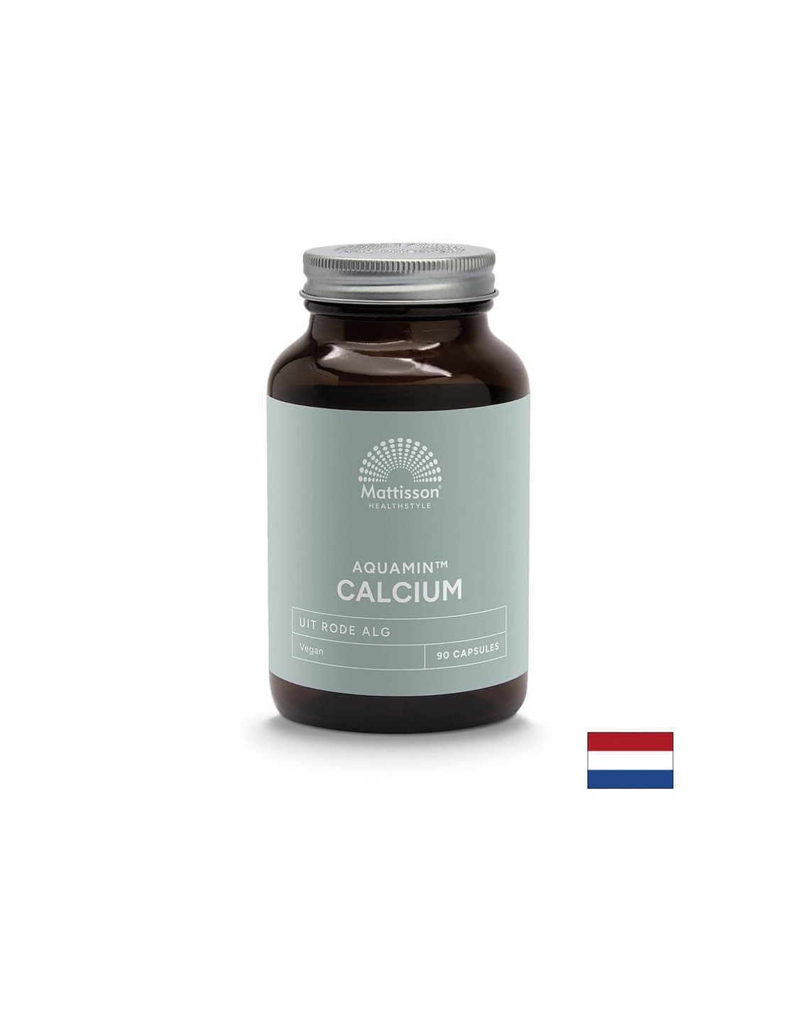 Грижа за костите и ставите - Калций (от червени водорасли Lithothamnium), 90 капсули Mattisson Healthstyle