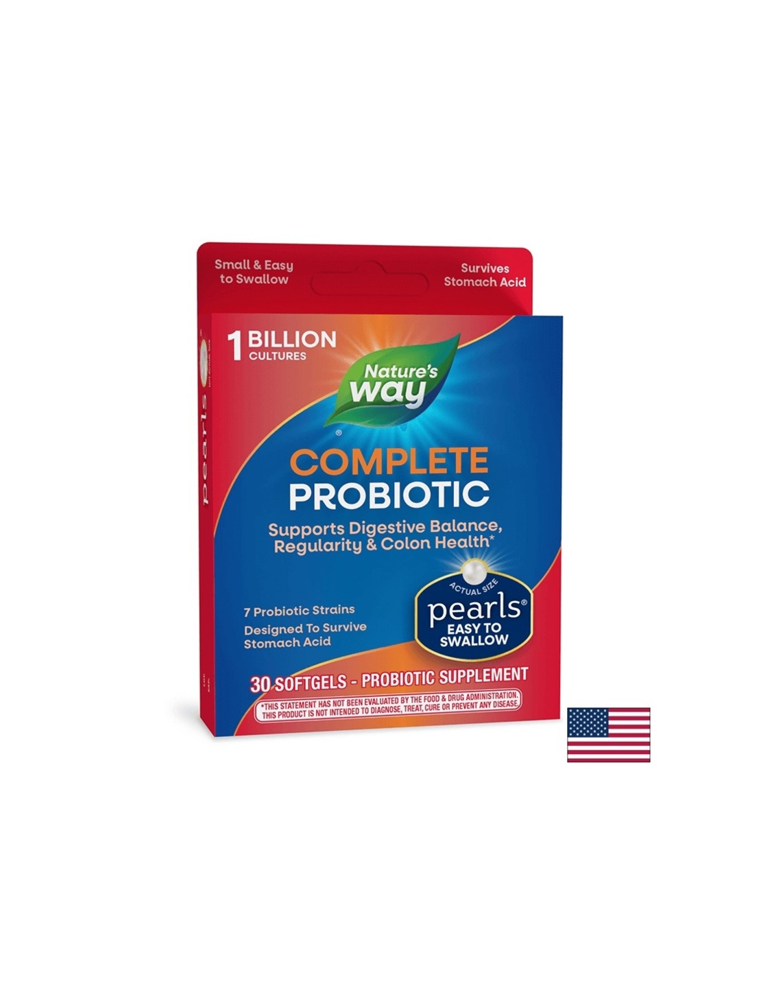 Probiotic Pearls Complete Digestive Health / Пробиотик за добро храносмилане,  30 софтгел капсули Nature’s Way
