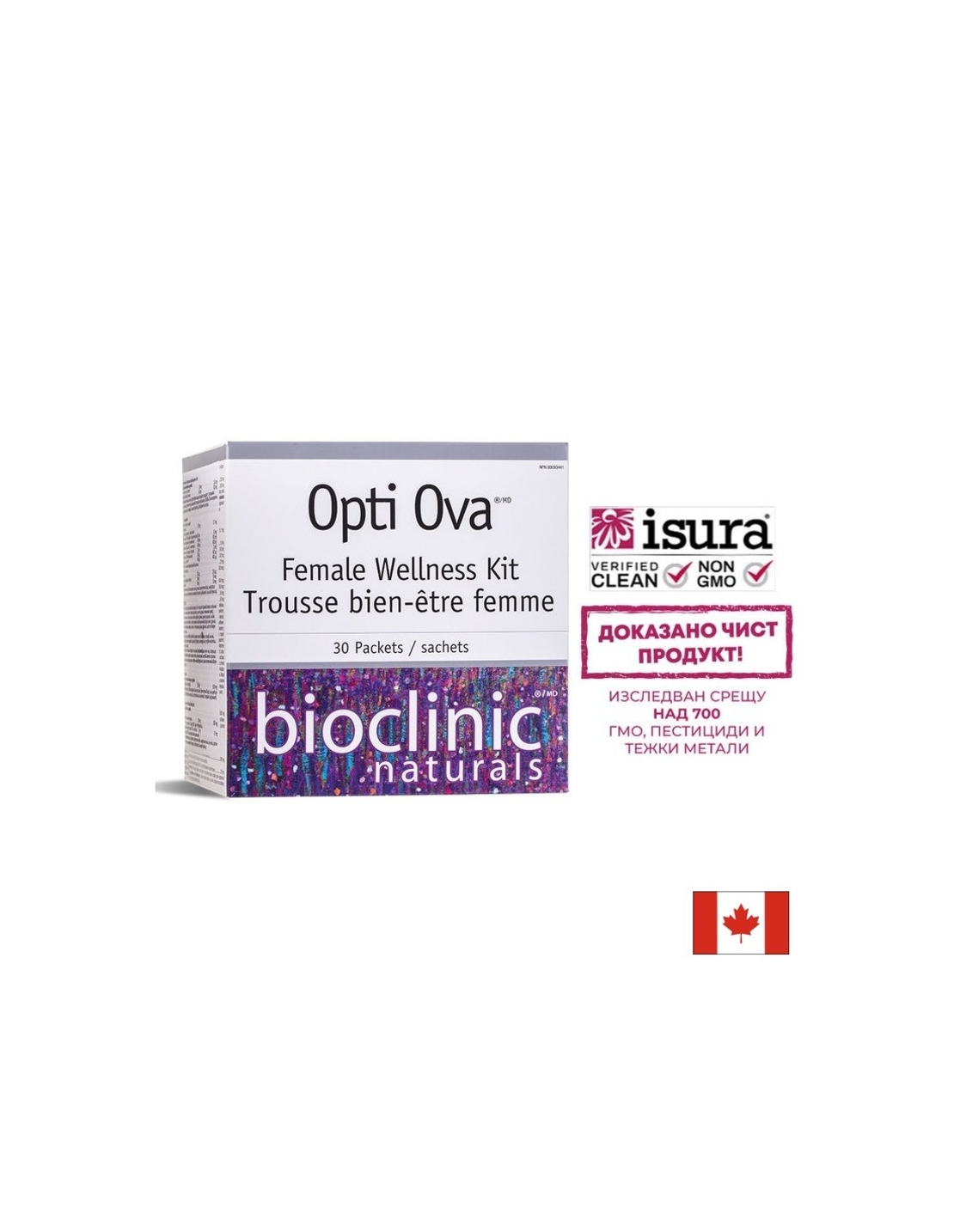 Opti Ova™ Female Wellnes Kit - Фертилитет програма за жени, 30 пакетчета Natural Factors