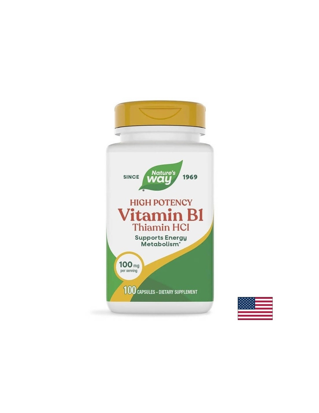 Vitamin B-1/ Витамин В-1 100 mg x 100 капсули Nature’s Way