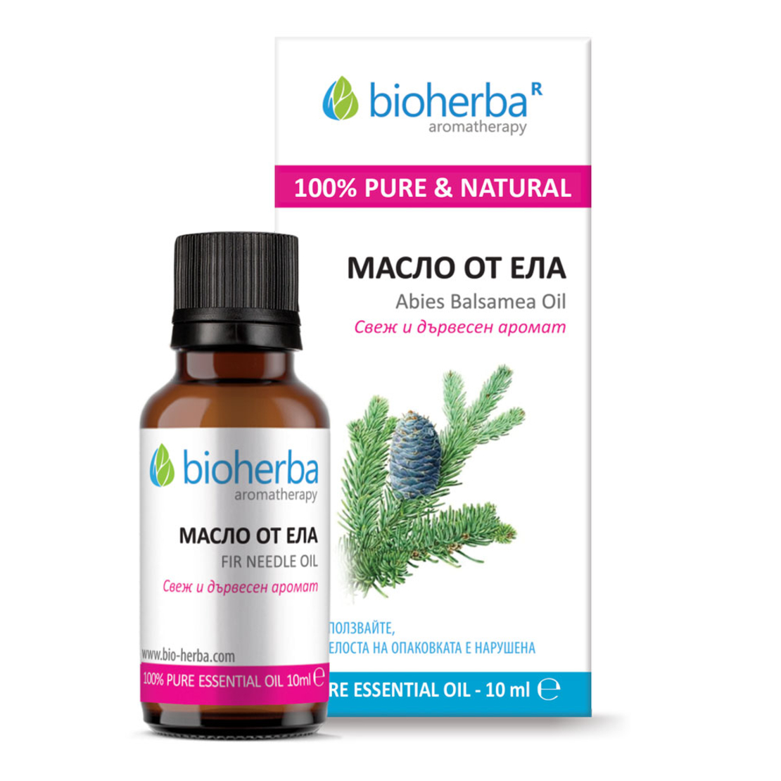 МАСЛО ОТ ЕЛА, Fir Needle essential Oil, Биохерба, 10 мл
