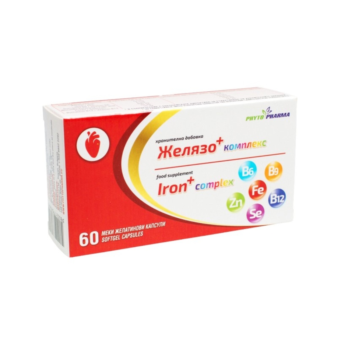 Желязо - комплекс, ФитоФарма, 60 капсули