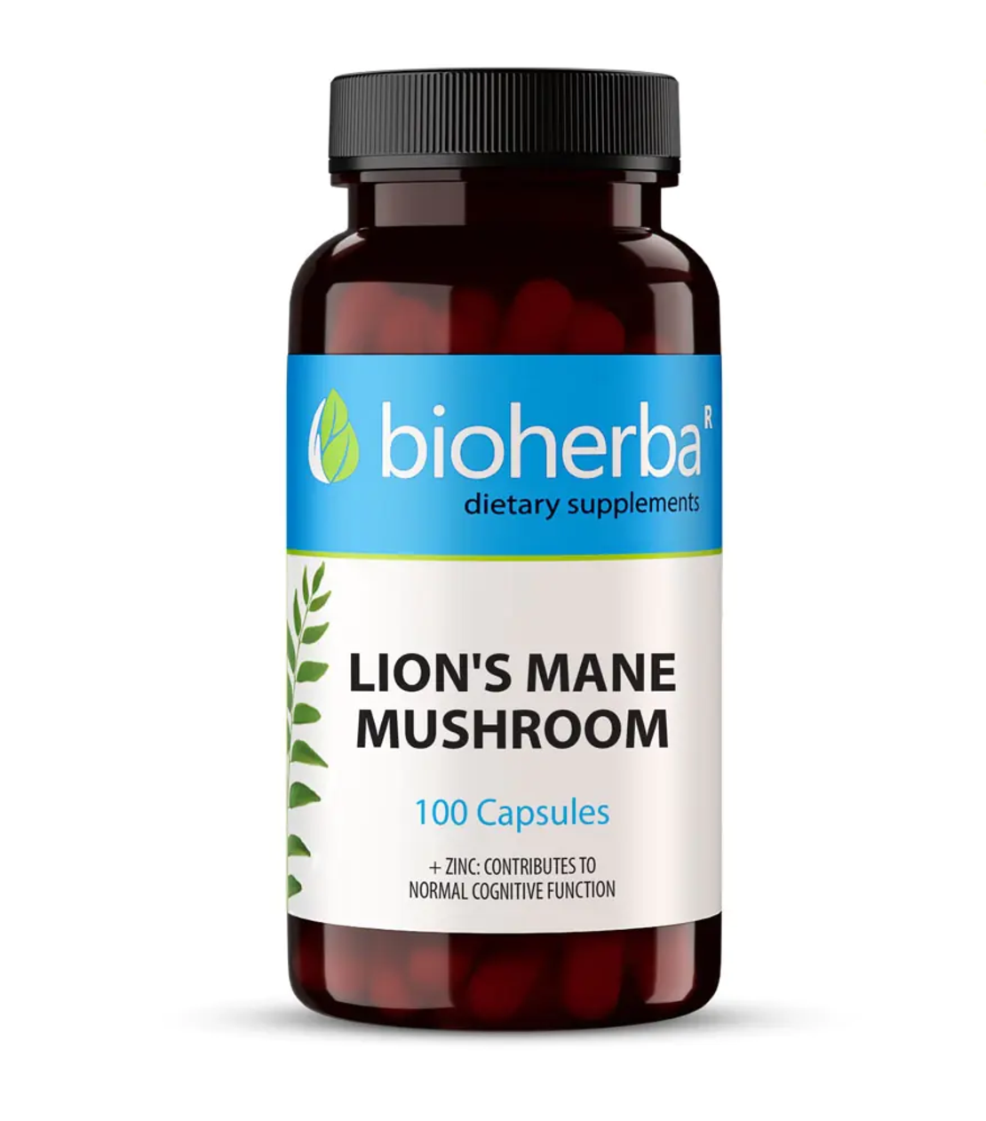Гъба Лъвска грива, Bioherba, 250 мг, 100 капсули