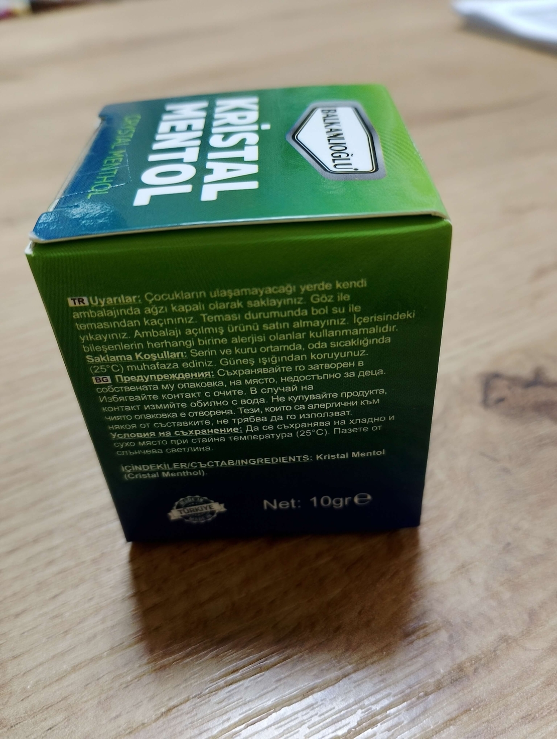 Ментол на кристали за лесно дишане