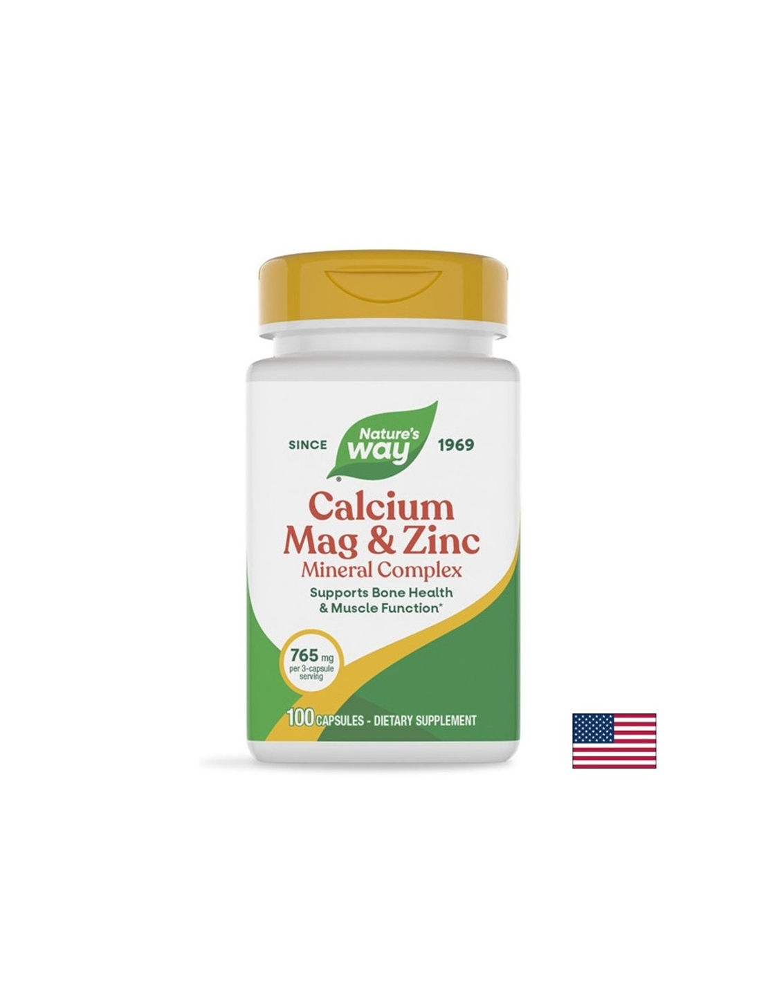 Calcium, Magnesium & Zinc/ Калций с Магнезий и Цинк х 100 капсули Nature’s Way