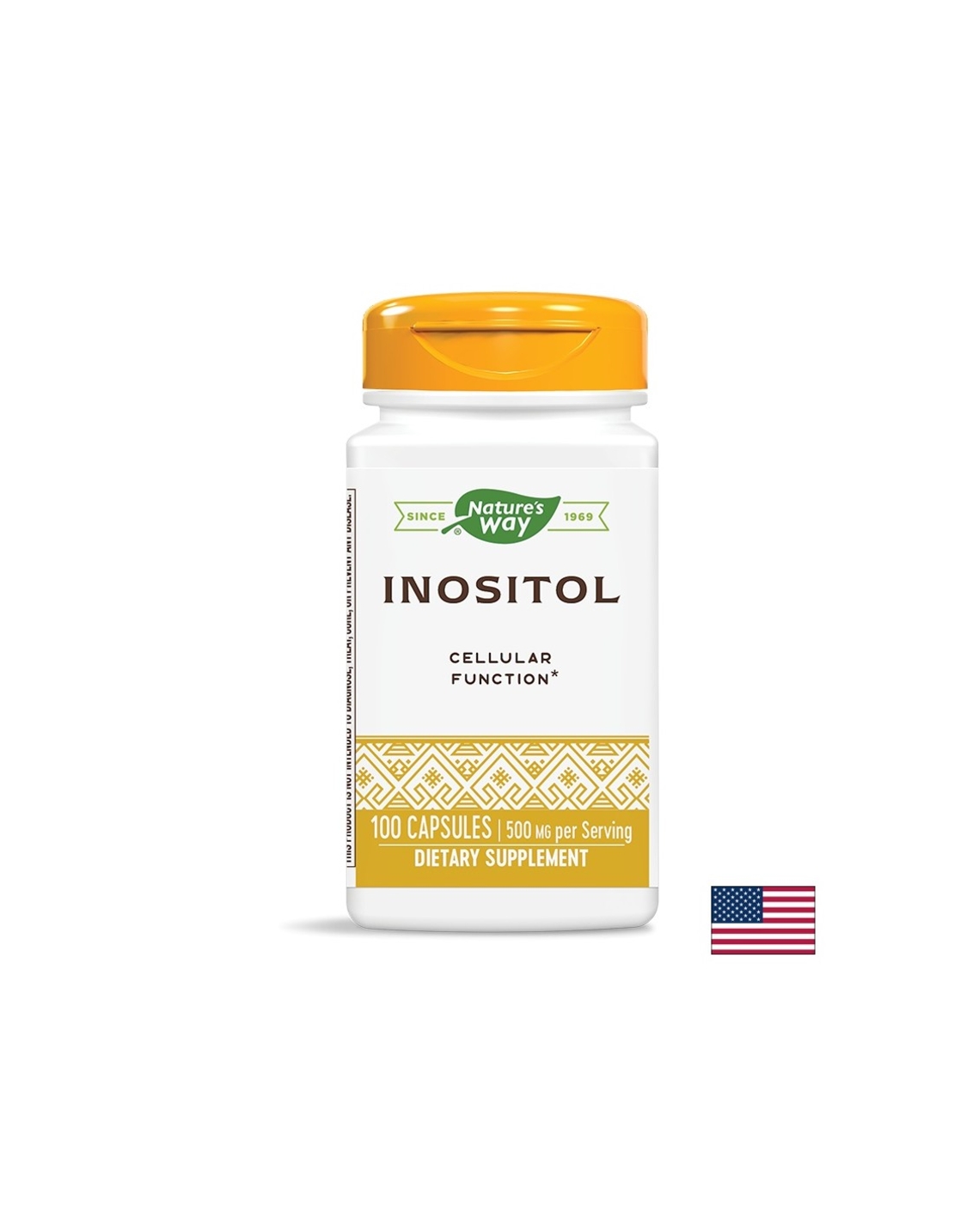 Inositol / Инозитол / Витамин В8  500 mg х 100 капсули Nature’s Way