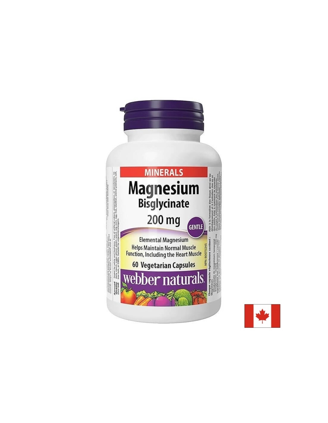 Магнезий (Бисглицинат) – Magnesium Bisglycinate 200 mg x 60 капсули