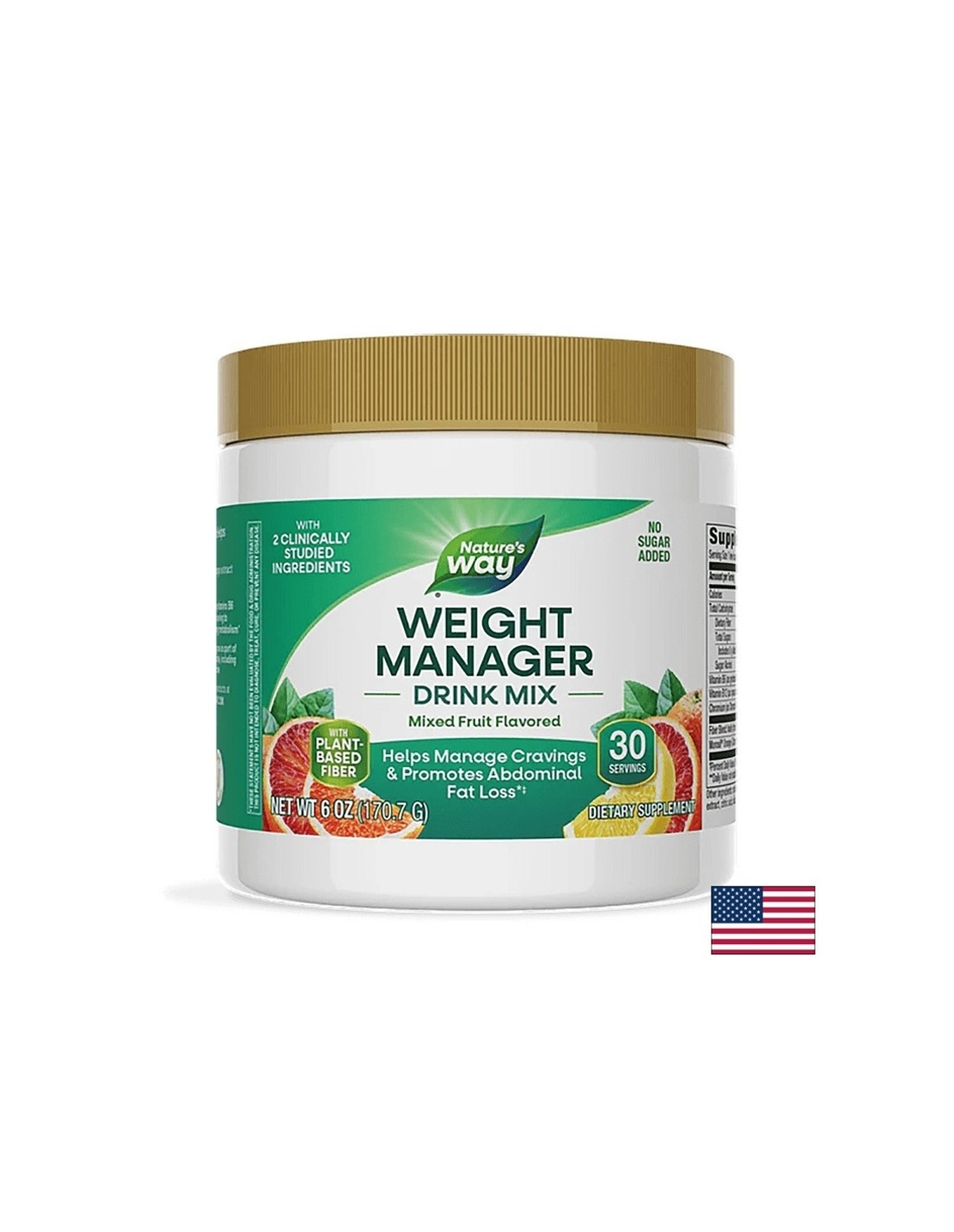 Формула за контрол на апетита, теглото и коремните мазнини - Weight Manager 170.7 g прах, с плодов вкус