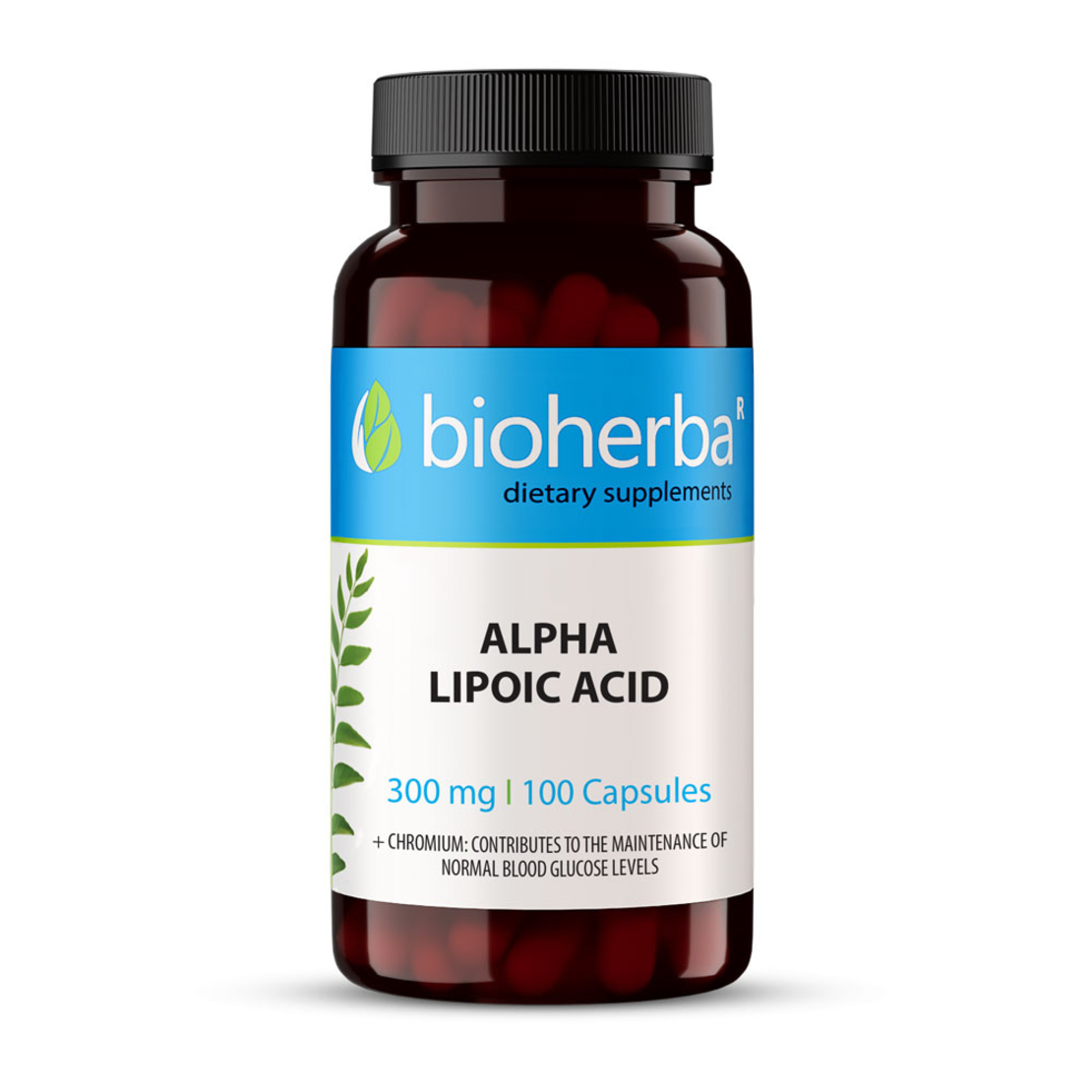 АЛФА ЛИПОЕВА КИСЕЛИНА / ALPHA LIPOIC ACID, 100 капсули, 300 мг, Биохерба