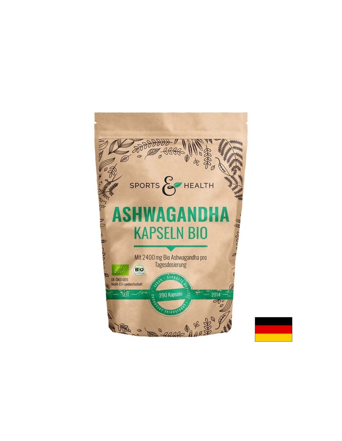 Стрес и добро настроение - Ашваганда, 600 mg х 200 капсули