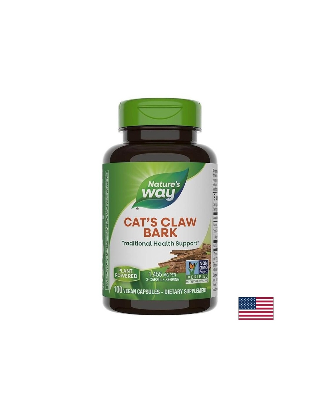 Cat`s Claw Bark/ Котешки нокът (кора) 485 mg х 100 капсули Nature’s Way