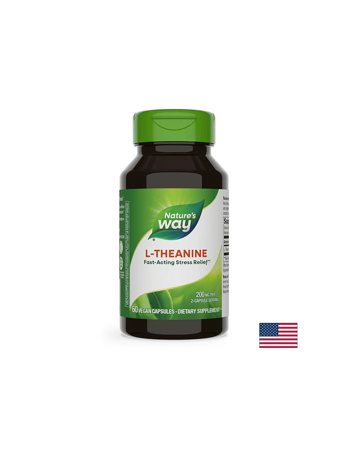 L-Theanine - Л-Теанин, 60 капсули Nature’s Way