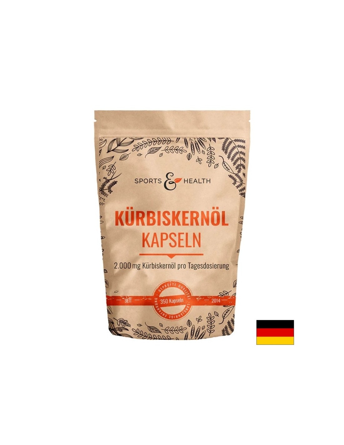Простата и уринарен тракт - Масло от тиквени семки, 500 mg х 350 капсули