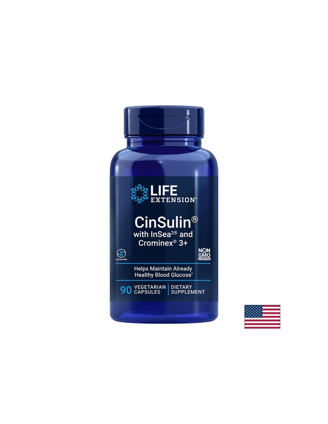 Глюкозен метаболизъм - CinSulin with InSea2 and Crominex®3+, 90 капсули