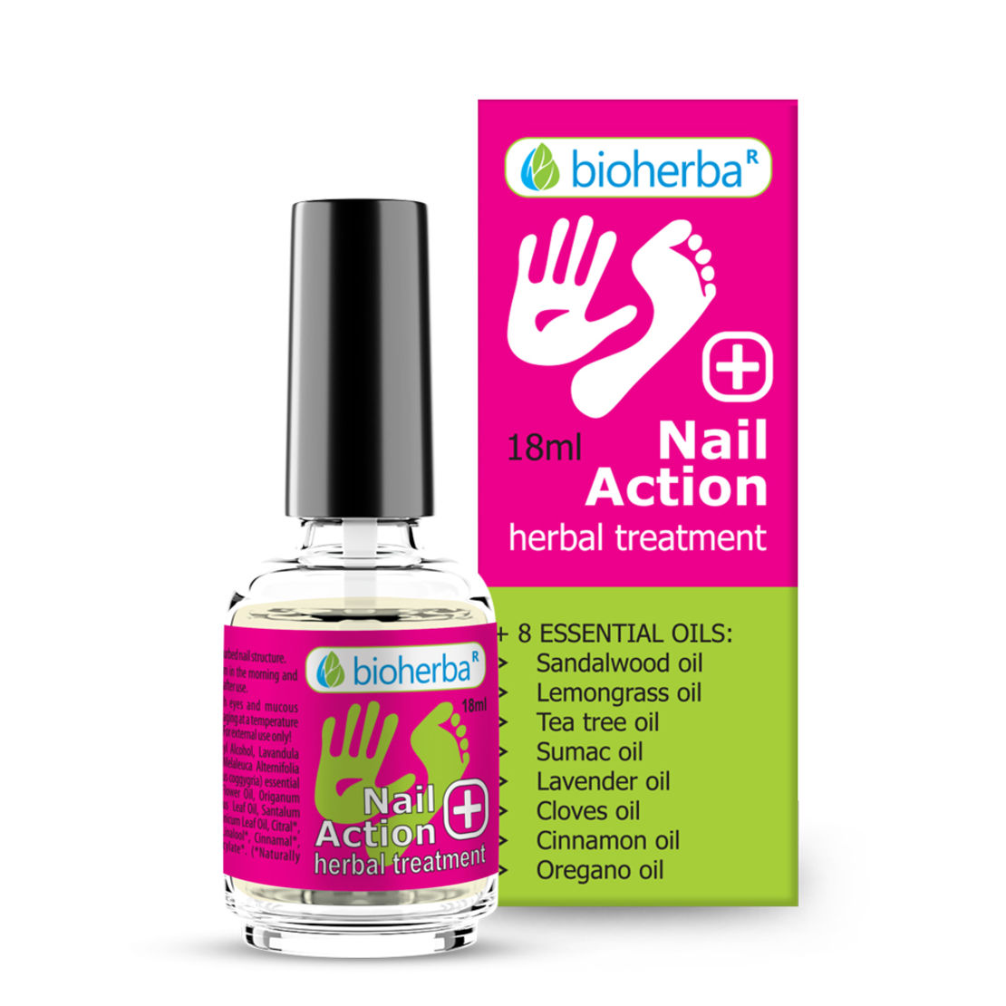 ЛОСИОН ЗА НОКТИ, с четка, 18 мл, БИОХЕРБА