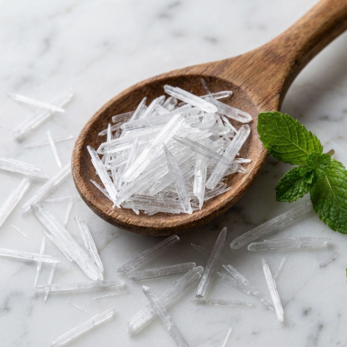 Ментол на кристали за лесно дишане