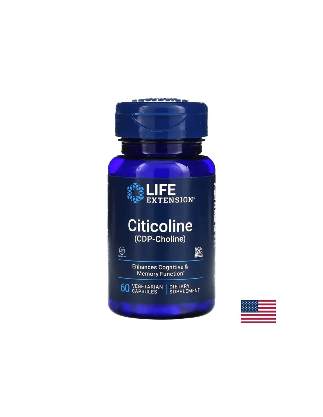 Cognizin® CDP Choline / Цитиколин 250 mg х 60 капсули