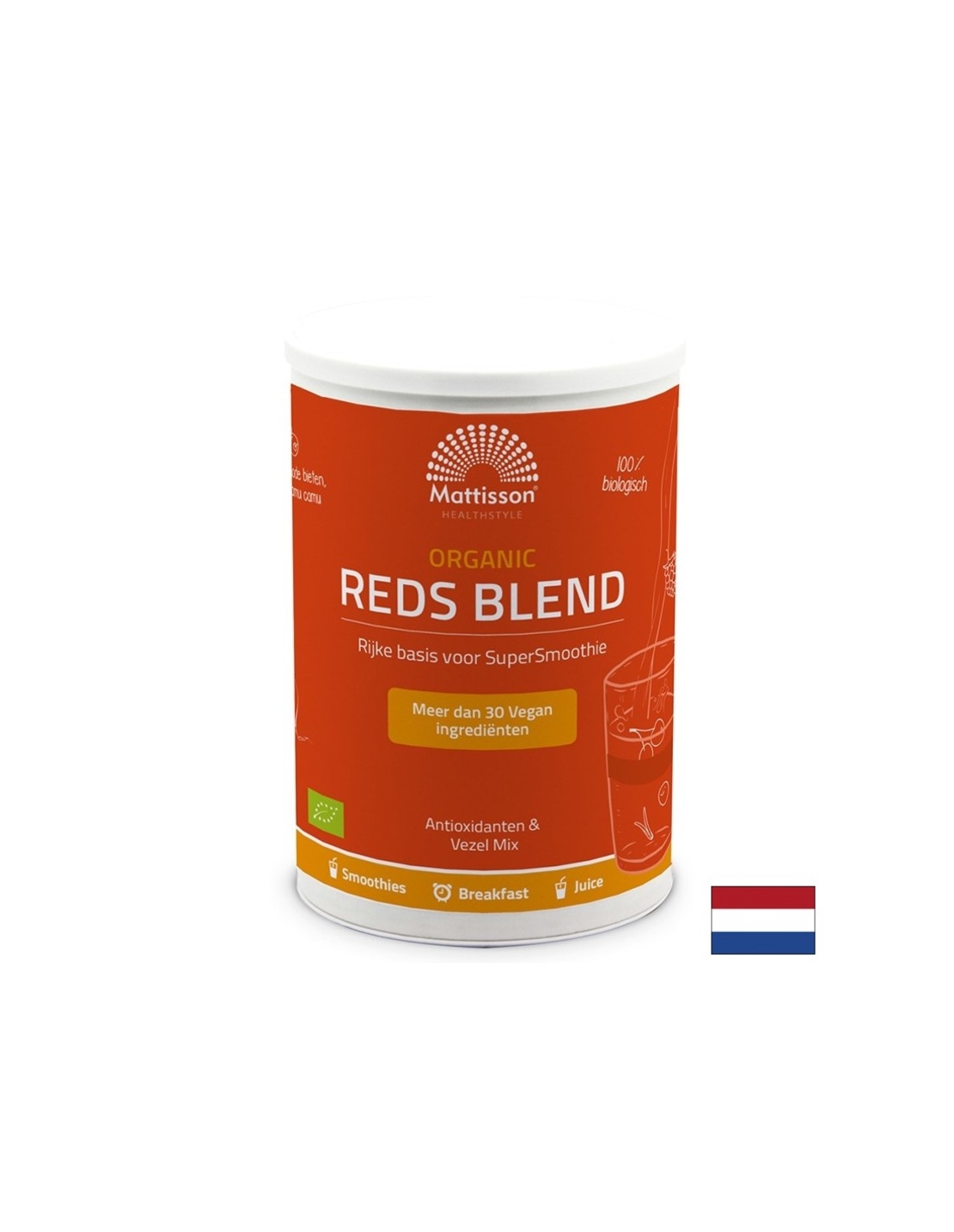 Зеленчуково-плодова смес за смути Био Reds Blend Powder 400 g