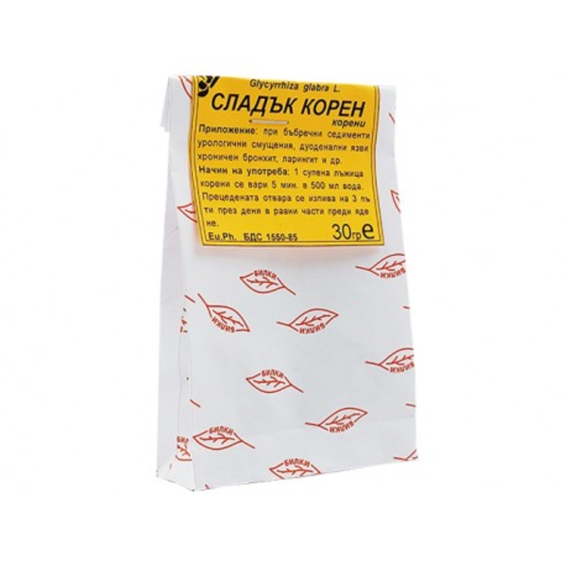 Сладък корен (Сладник), изсушен корен, Билкария, 30 гр.