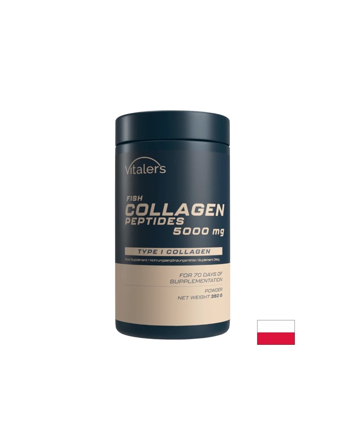Рибни колагенови пептиди – Здрава кожа, коса и стави, 5000 mg, 350 g прах