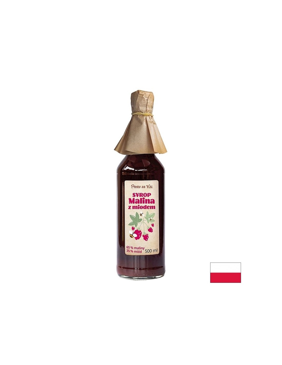 Малинов сироп с пчелен мед 500 ml