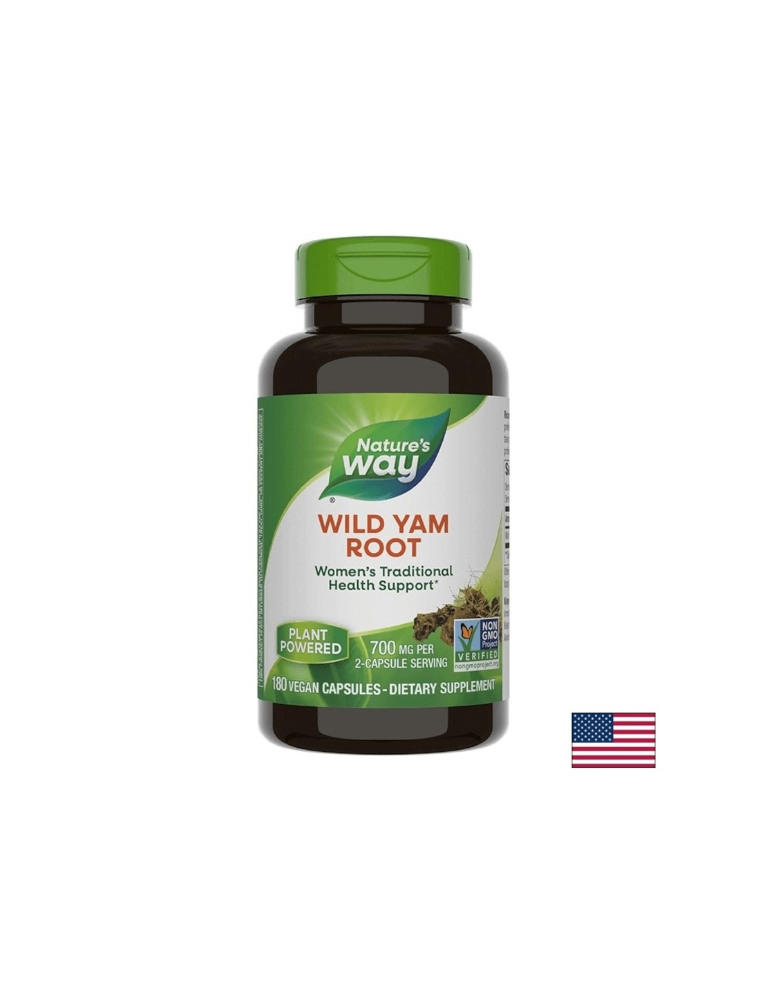 Wild Yam Root/ Див Ям (корен) 425 mg x 180 капсули Nature’s Way