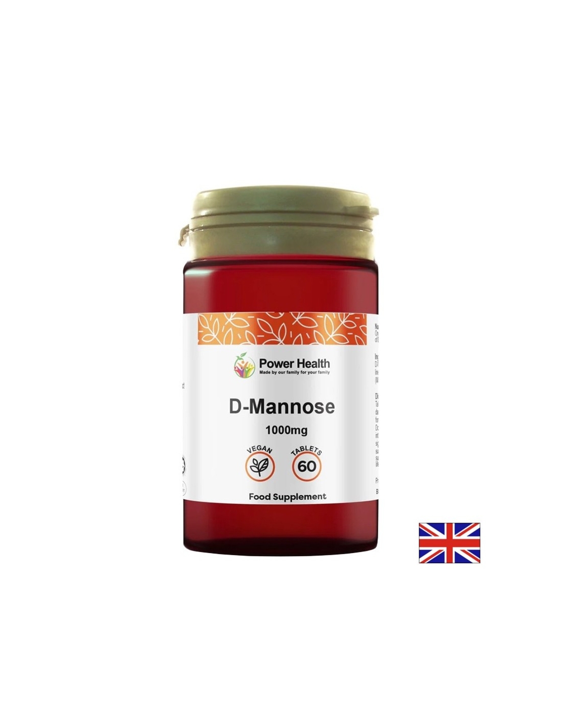 D-Маноза При цистит и дискомфорт в пикочните пътища 1000 mg, 60 таблетки