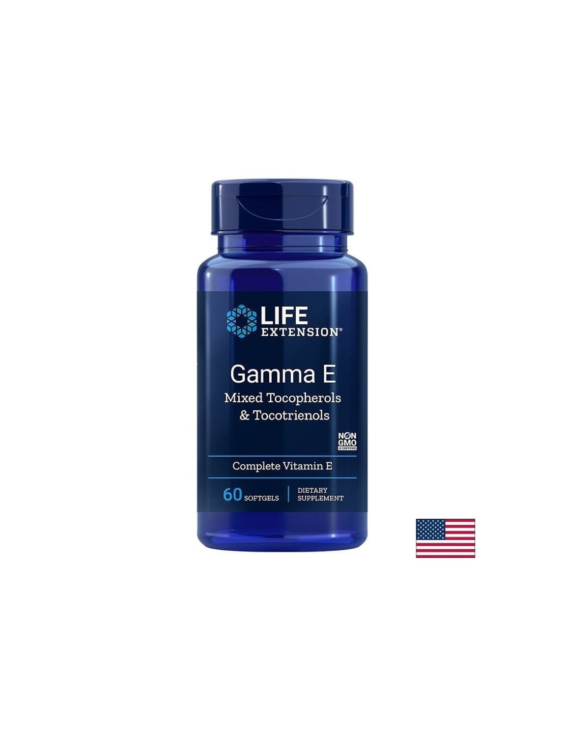 Gamma E Mixed Tocopherols & Tocotrienols / Витамин Е (миксирани токофероли и токотриеноли) х 60 софтгел капсули
