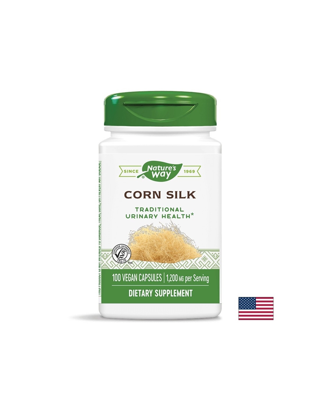 Диуретик за бъбречно здраве - Царевична коса - Corn Silk 400 mg, 100 капсули Nature’s Way