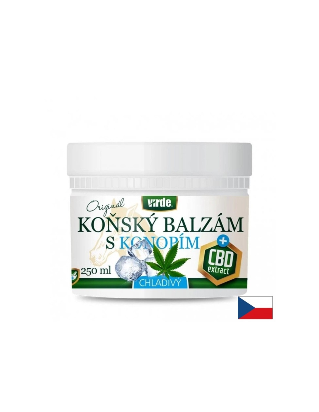 Конски балсам (охлаждащ) с коноп и канабидиол (CBD) При мускулни и ставни болки 250 ml