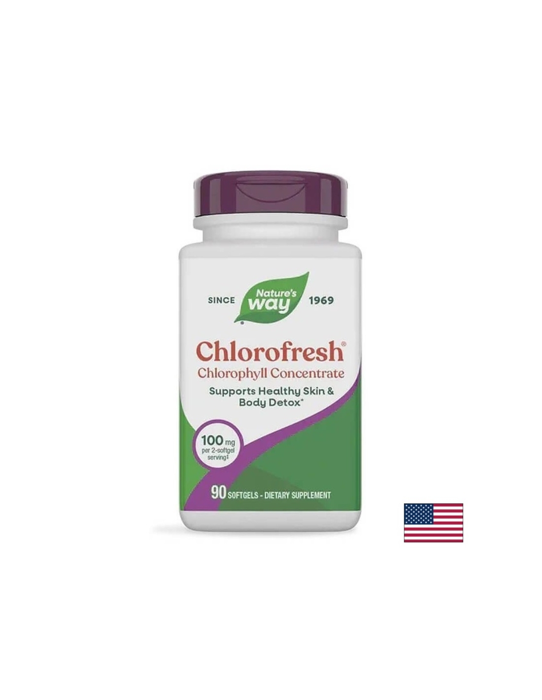 Chlorofresh® Chlorophyll Concentrate/ Хлорофреш® Хлорофил концентрат х 90 софтгел капсули Nature’s Way