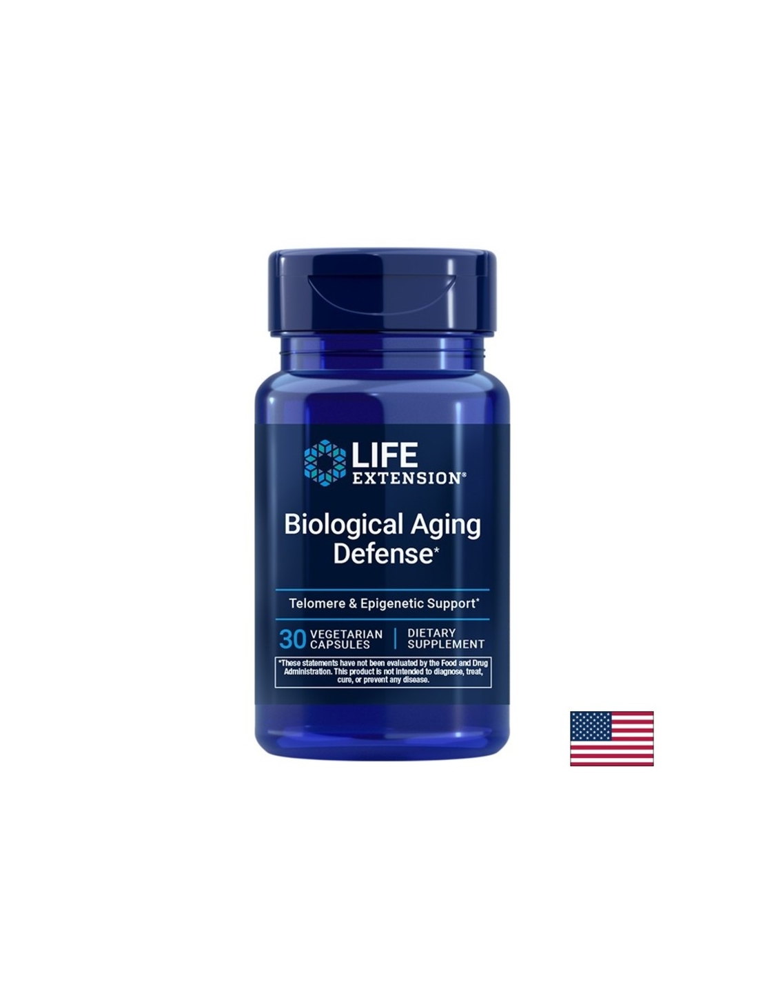 Анти ейдж формула, Biological Aging Defense, 30 веган капсули, LifeExtension