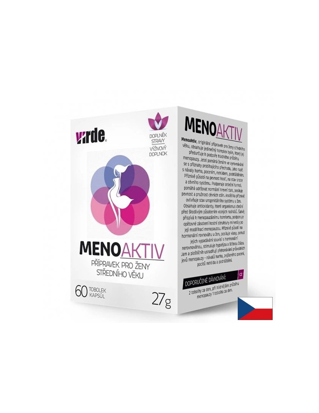MenoAktiv с червена детелина 300 mg, китайска ангелика 234 mg и салвия 150 mg При менопауза 60 капсули