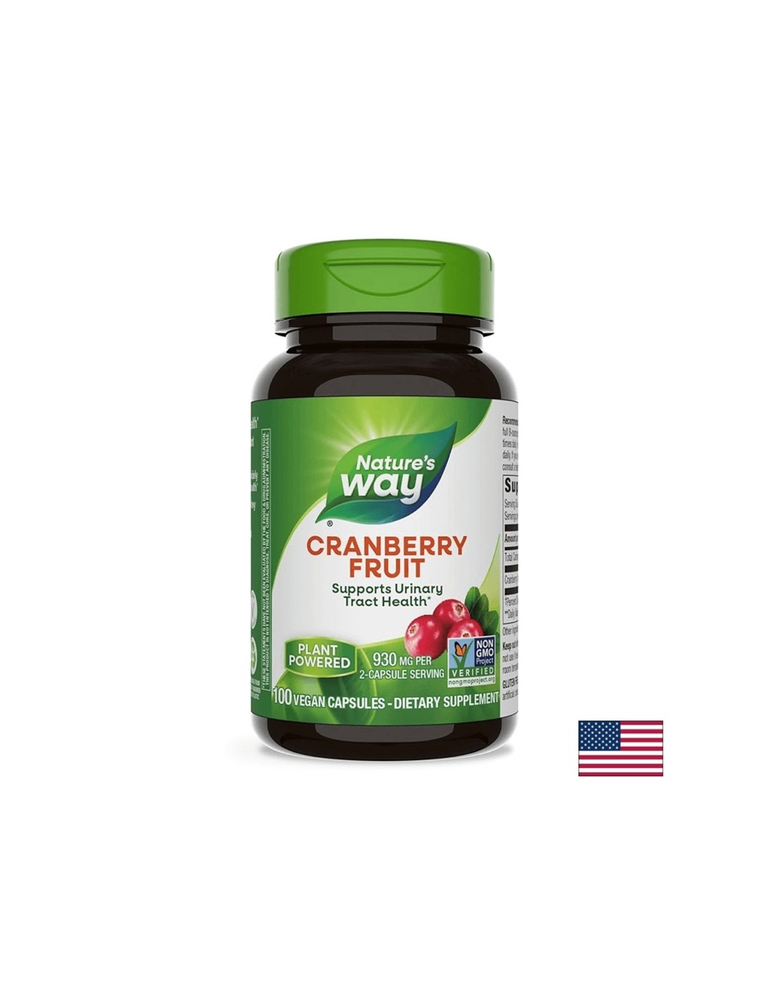 Cranberry Fruit/ Червена боровинка (плод) 465 mg х 100 капсули Nature’s Way