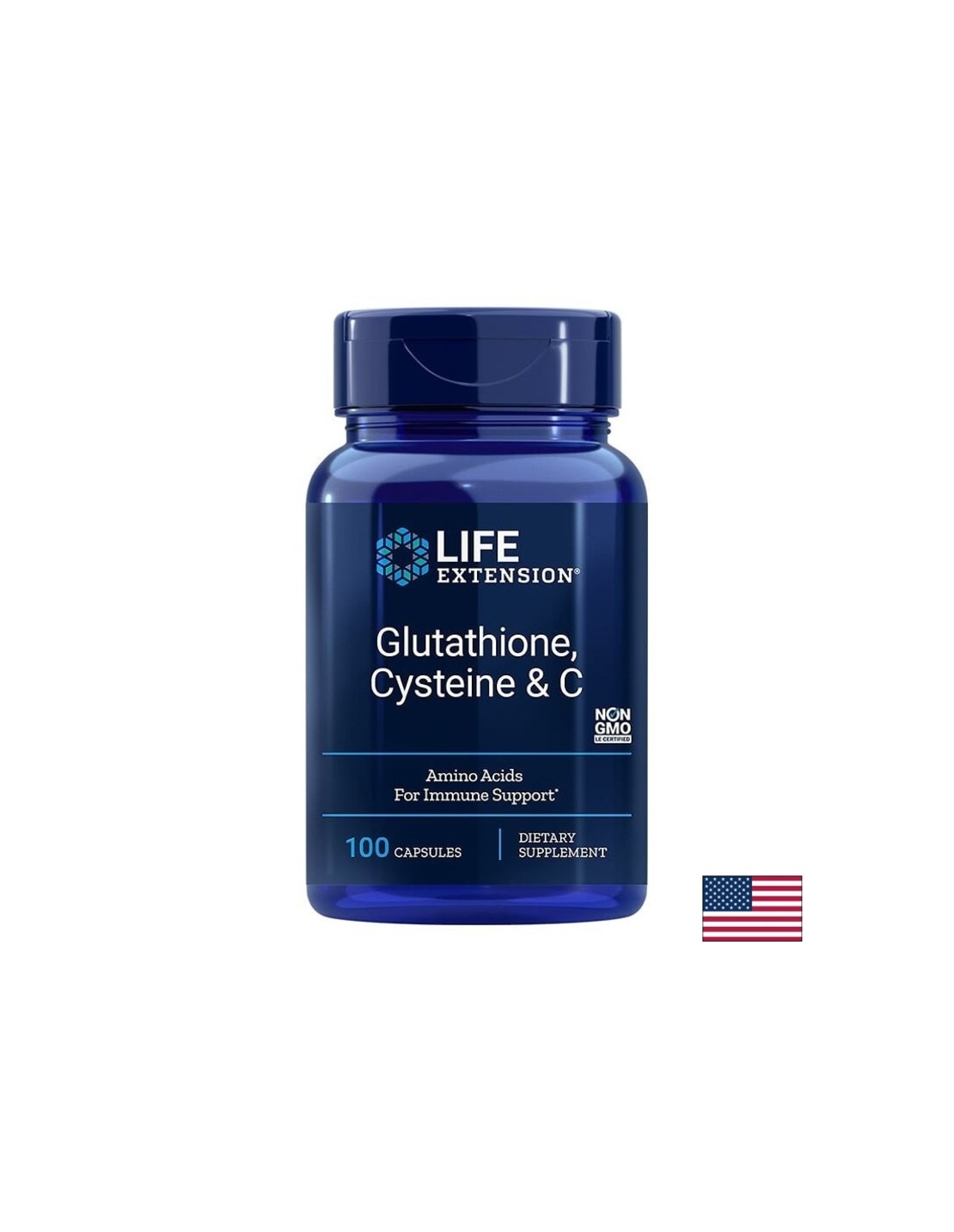 Glutathione, Cysteine & C / Глутатион, Цистеин и витамин С х 100 капсули
