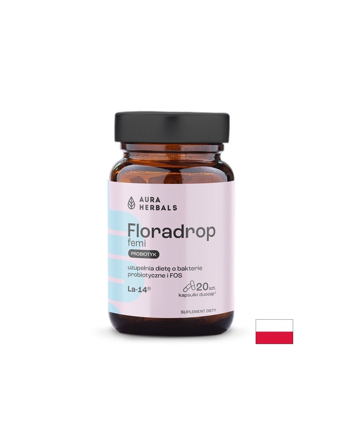 Пробиотик за жени – Интимен баланс и чревно здраве Floradrop, 15 млрд. CFU, 20 капсули
