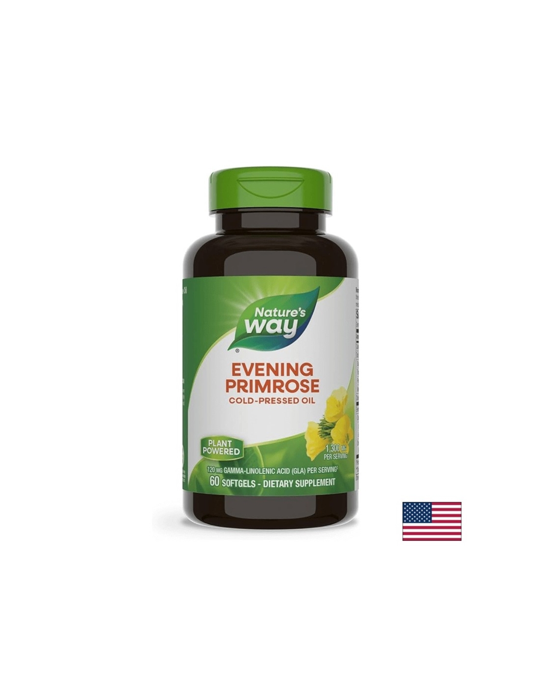 Evening Primrose - Вечерна иглика (масло), 1300 mg, 60 софтгел капсули Nature’s Way