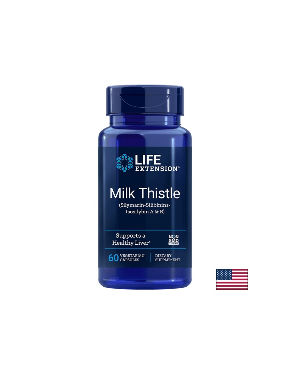 Milk Thistle (Silymarin-Silibinins-Isosilybin A & B) / Екстракт от бял трън, 60 капсули