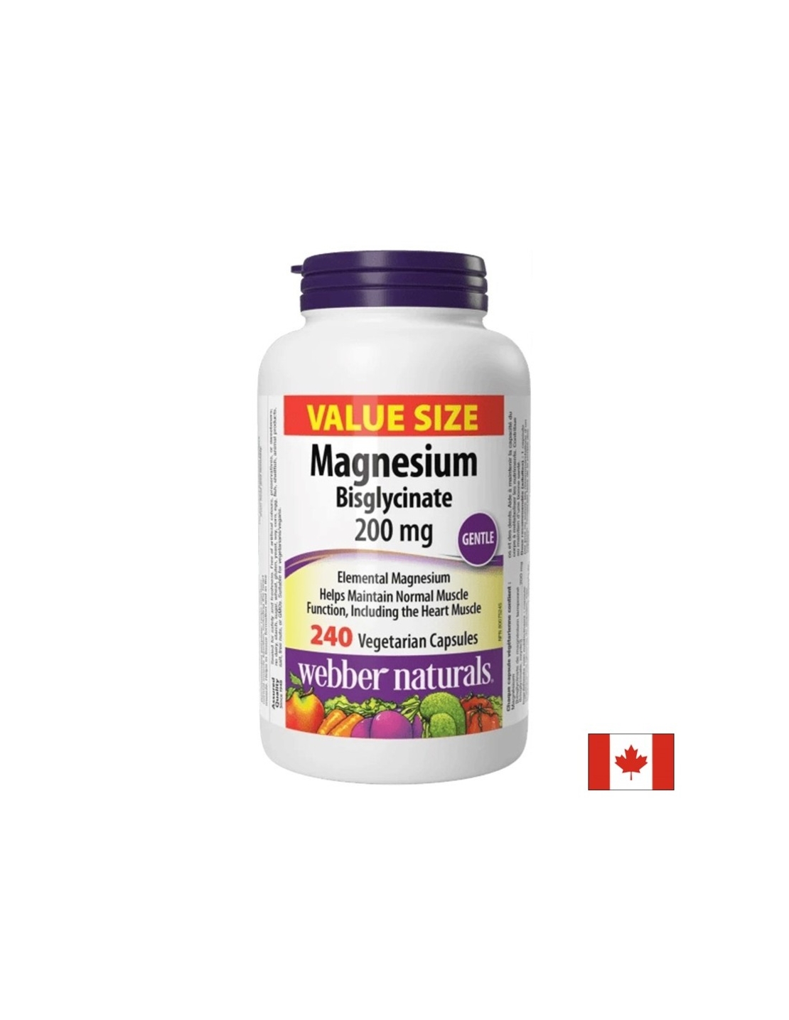 Магнезий (бисглицинат и оксид) – Нервна система и мускулна функция, 200 mg, 240 растителни капсули