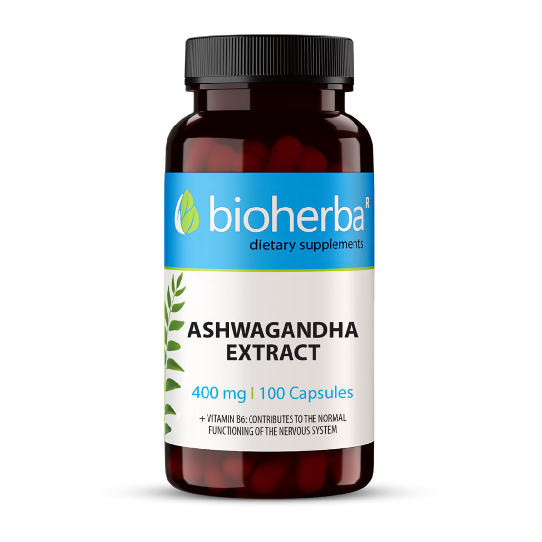 АШВАГАНДА ЕКСТРАКТ / ASHWAGANDHA, 100 капсули, 400 мг