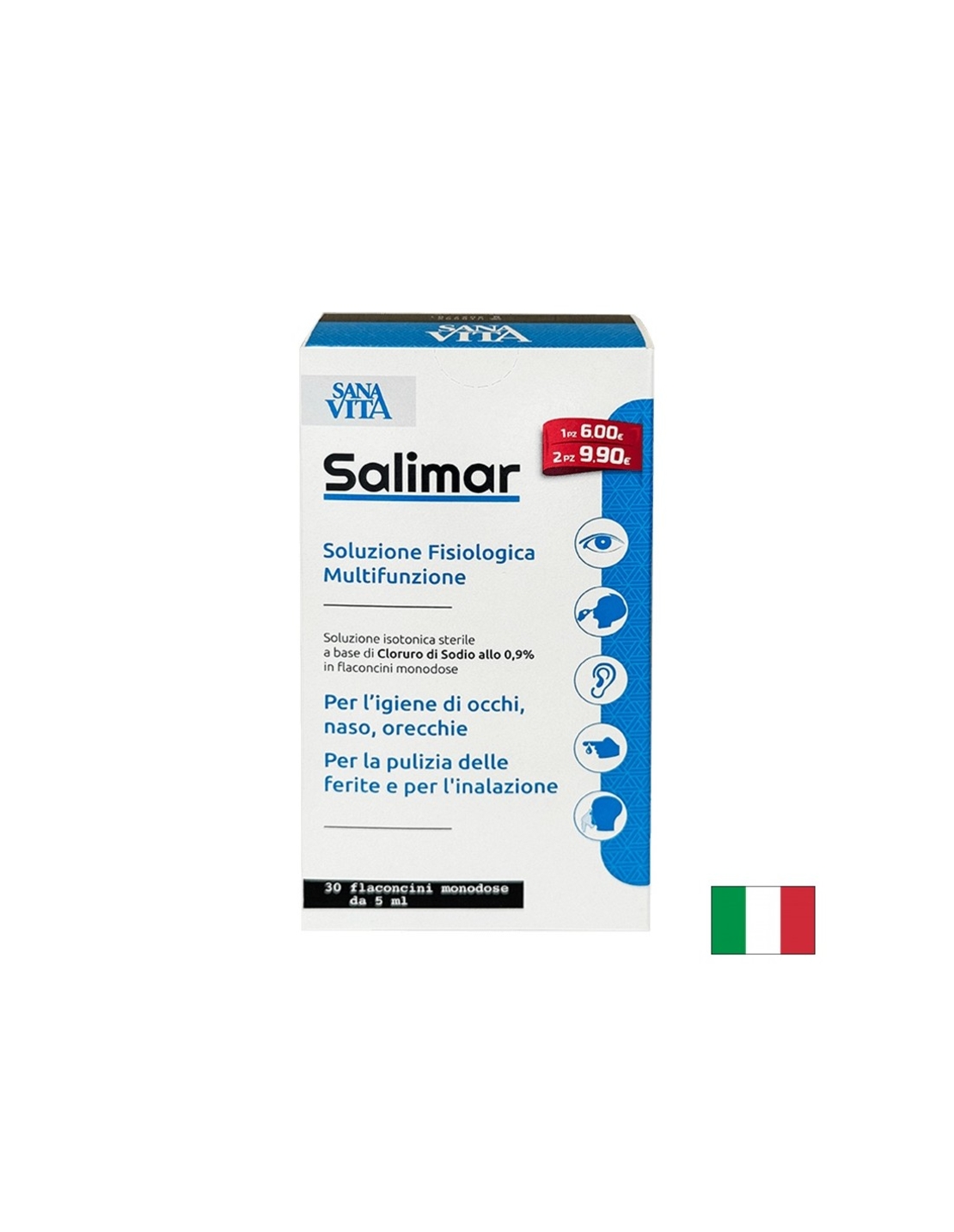 Мултифункционален физиологичен разтвор, 30 флакона х 5 ml