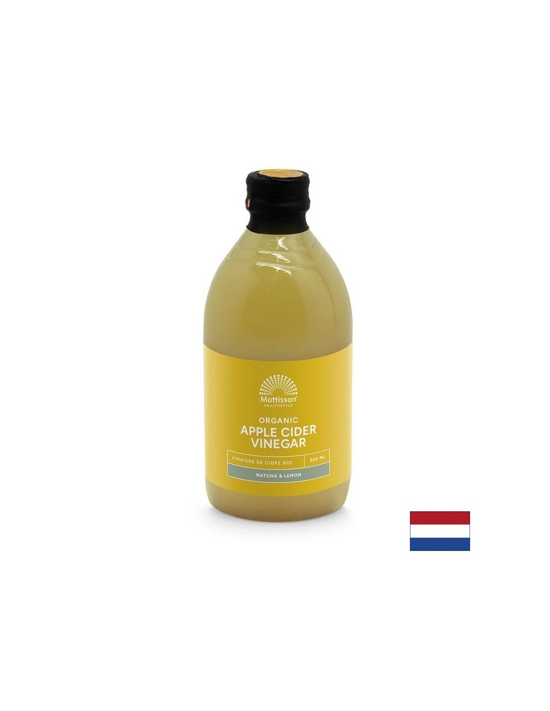 Ябълков оцет + матча и лимон БИО 500 ml