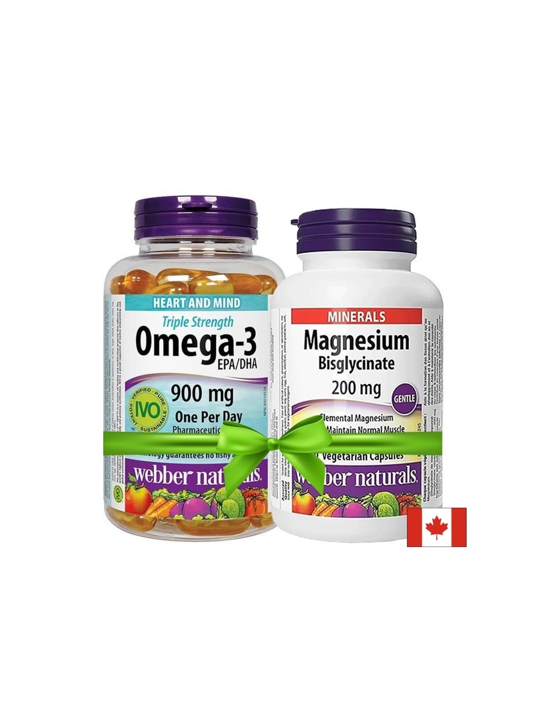 Омега-3 Triple Strength (тройна концентрация) 1425 mg х 80 софтгел капсули + ПОДАРЪК Магнезий (бисглицинат) 200 mg х 60 V капсули