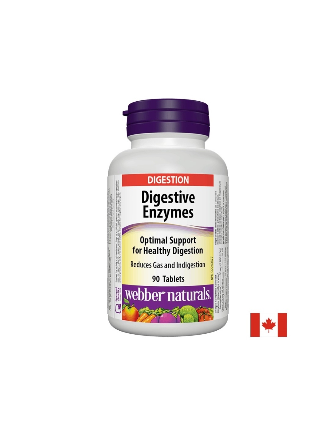 Dygestive Enzymes/ Храносмилателни ензими х 90 таблетки Webber Naturals
