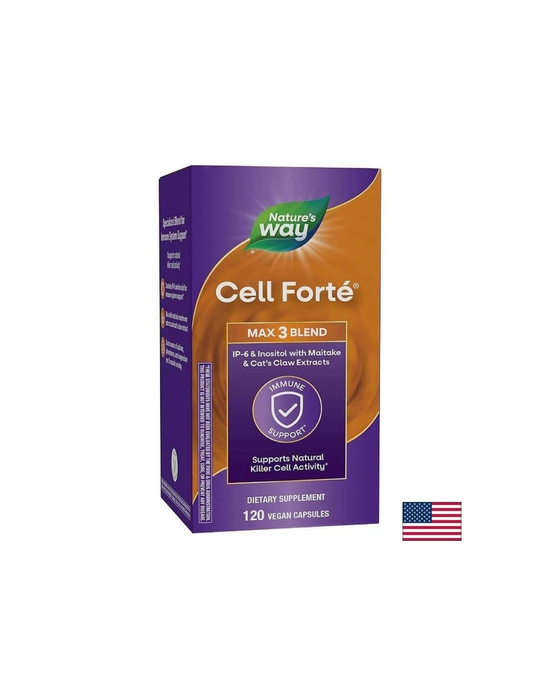 Cell Forté MAX³ (IP-6, инозитол, майтаке и котешки нокът) Nature’s Way